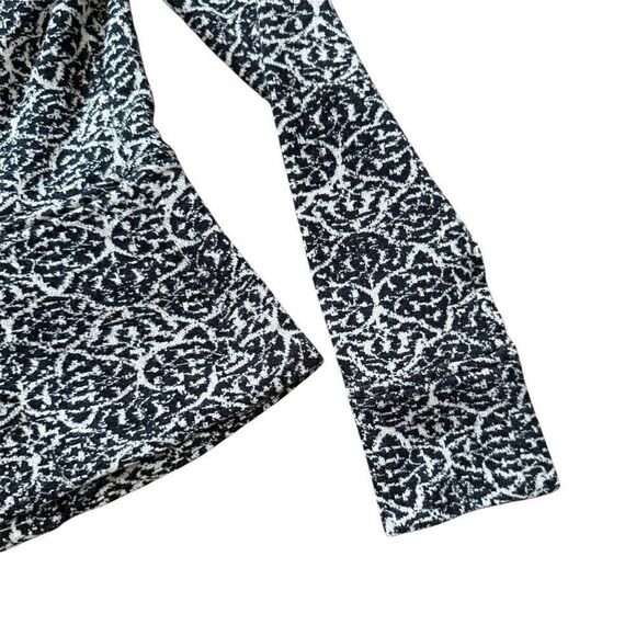 Diane Von Furstenberg Wool Blend Cardigan Neck Bow Beige Black 6 - Picture 4 of 8